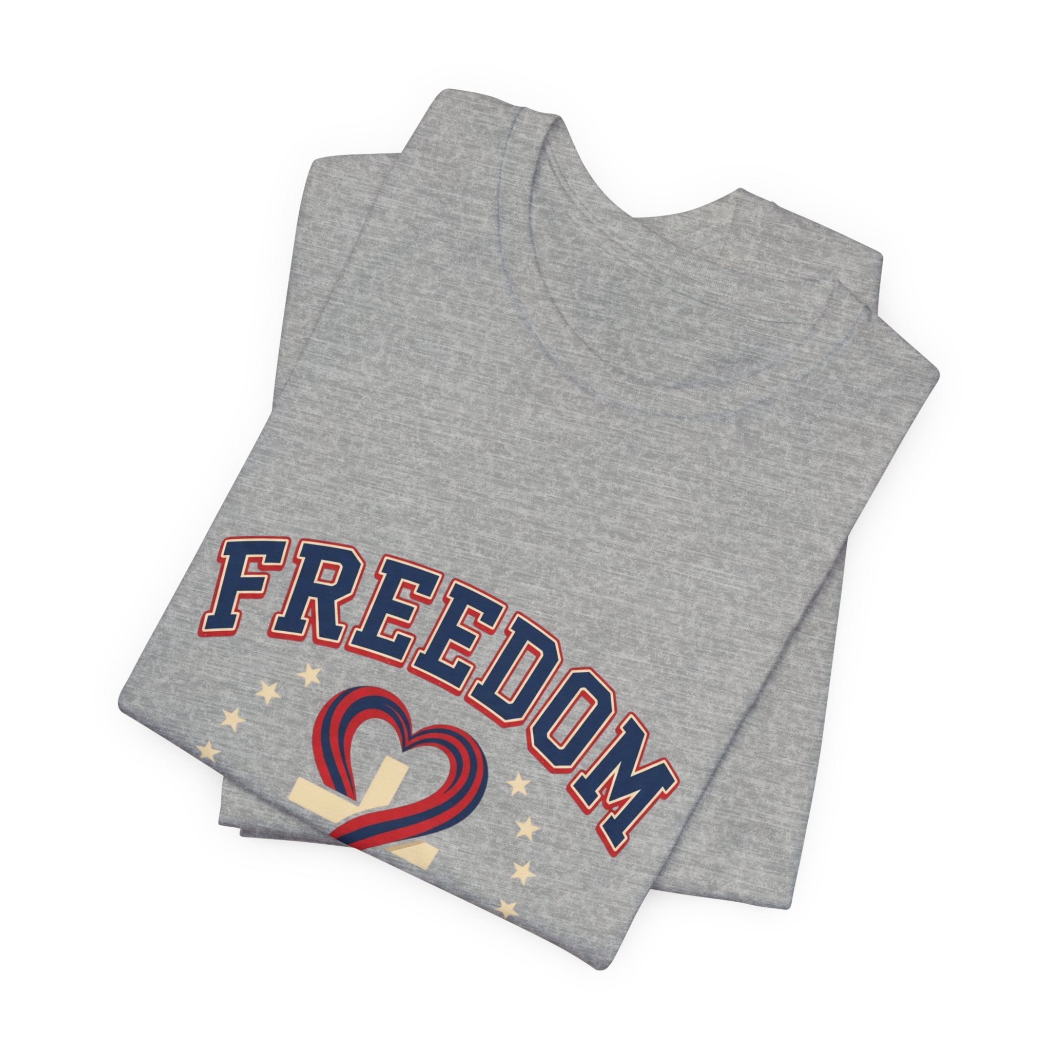 Freedom Heart Tee | faith-based patriotic, vintage Americana July 4th