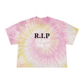 R.I.P. My Twenties Tie-Dye Crop Tee — Women's Nostalgic Pastel Spiral Top