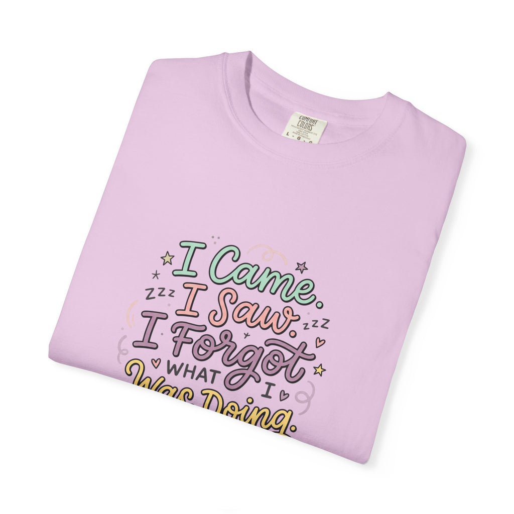 I Came I Saw I Forgot What I Was Doing T-Shirt | Funny Phrase Tee