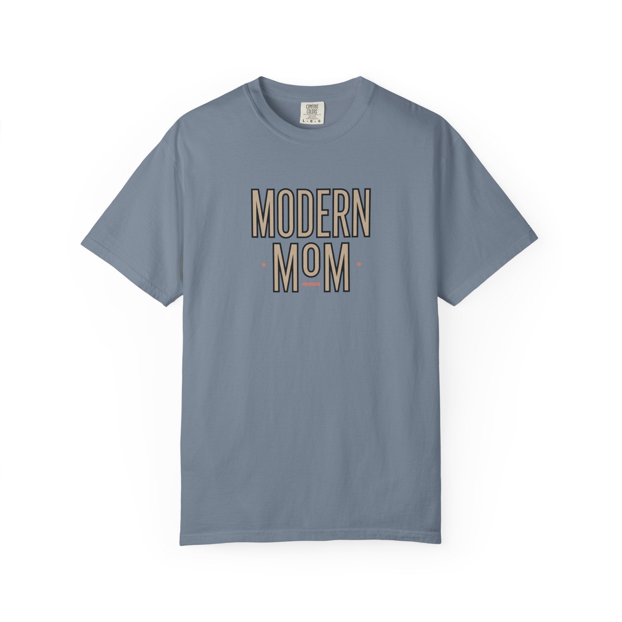 Modern Mom T-Shirt — Retro Block Letter Graphic Tee for Moms, Mother’s Day Gift