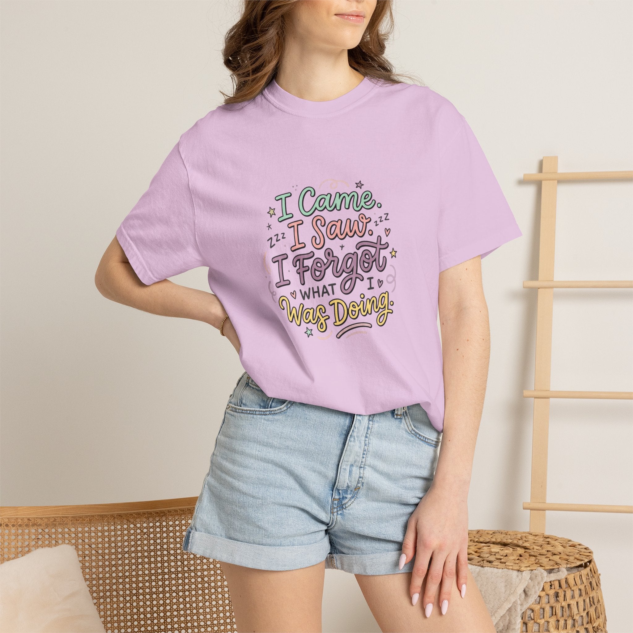 I Came I Saw I Forgot What I Was Doing T-Shirt | Funny Phrase Tee