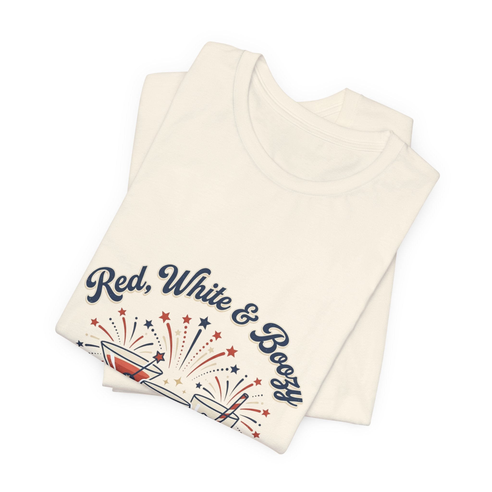 Red, White & Boozy Shirt | Patriotic July 4th, Vintage Americana