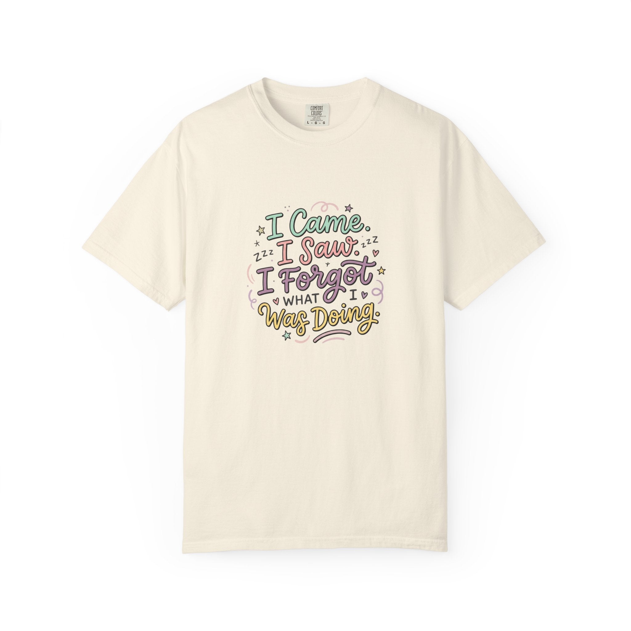 I Came I Saw I Forgot What I Was Doing T-Shirt | Funny Phrase Tee