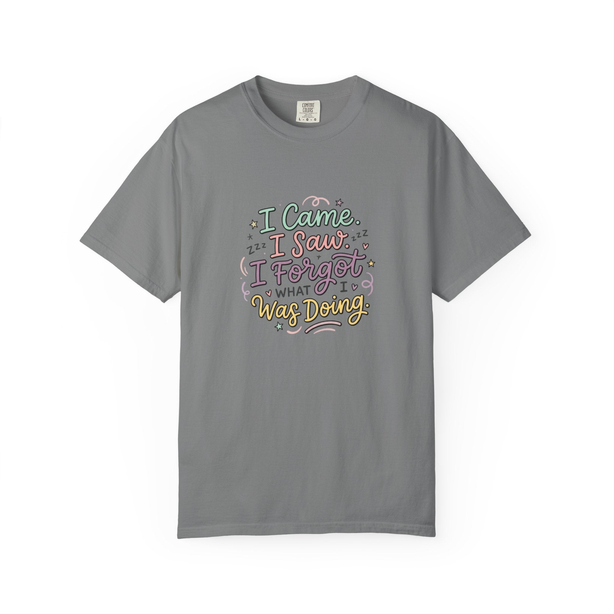 I Came I Saw I Forgot What I Was Doing T-Shirt | Funny Phrase Tee