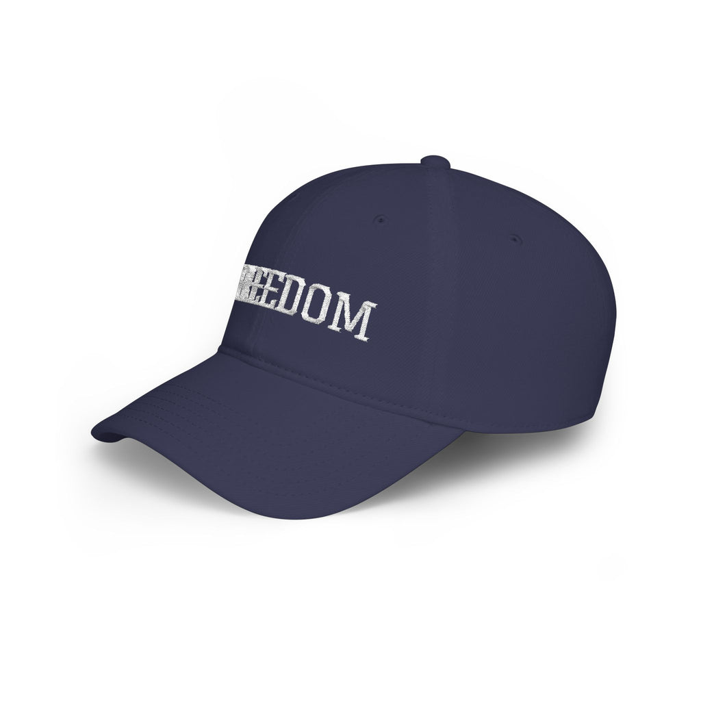 Freedom Embroidered Baseball Cap — Low Profile Patriotic Hat