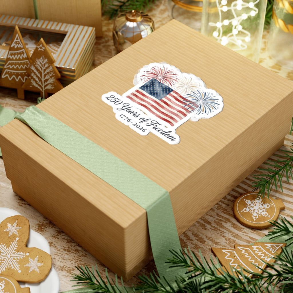 250 Years of Freedom Sticker | patriotic, faith-based July 4th vintage Americana