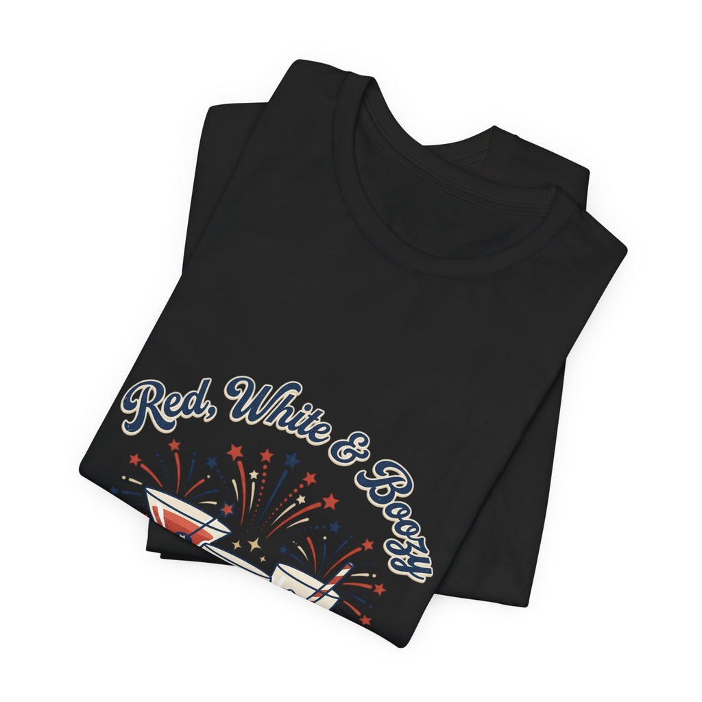 Red, White & Boozy Shirt | Patriotic July 4th, Vintage Americana