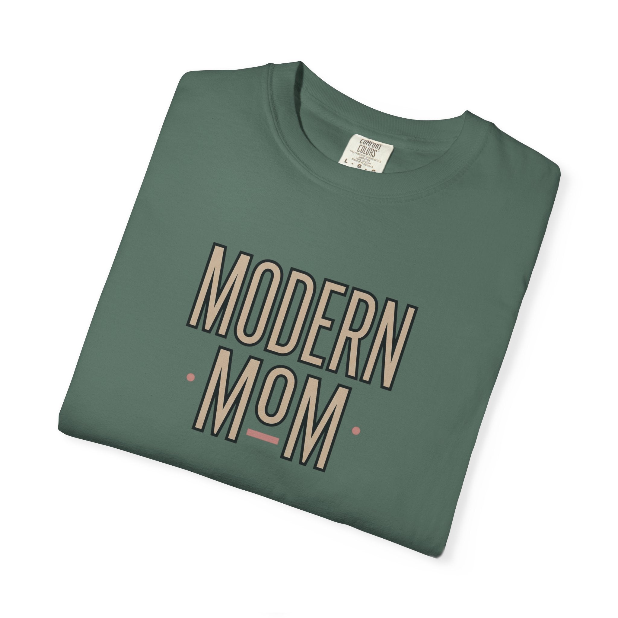 Modern Mom T-Shirt — Retro Block Letter Graphic Tee for Moms, Mother’s Day Gift