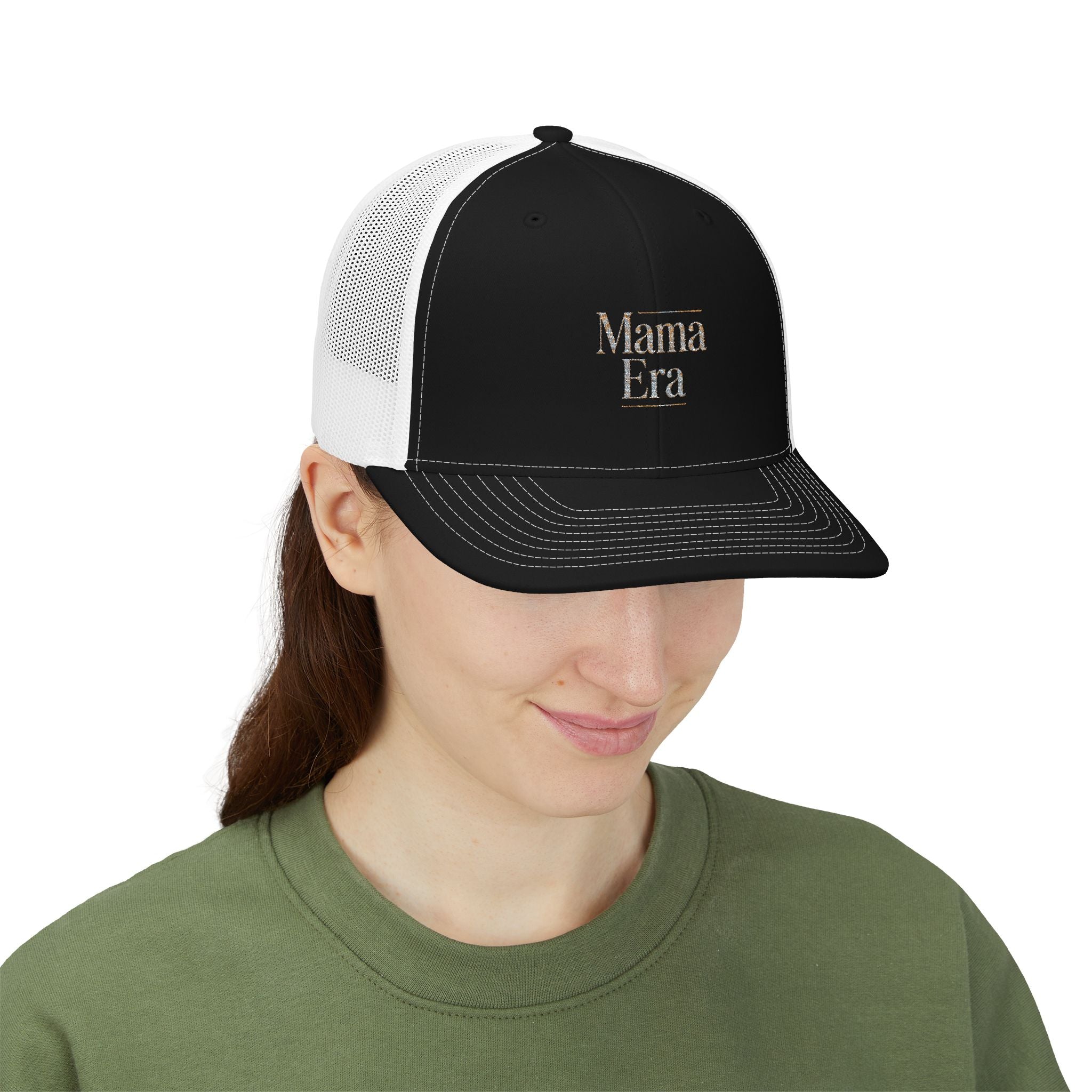 Mama Era Snapback Trucker Hat — Embroidered Mom Lifestyle Cap