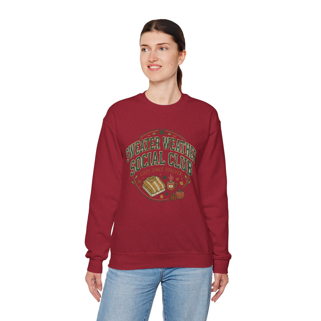 Sweater Weather Social Club Sweatshirt — Cozy Fall Crewneck