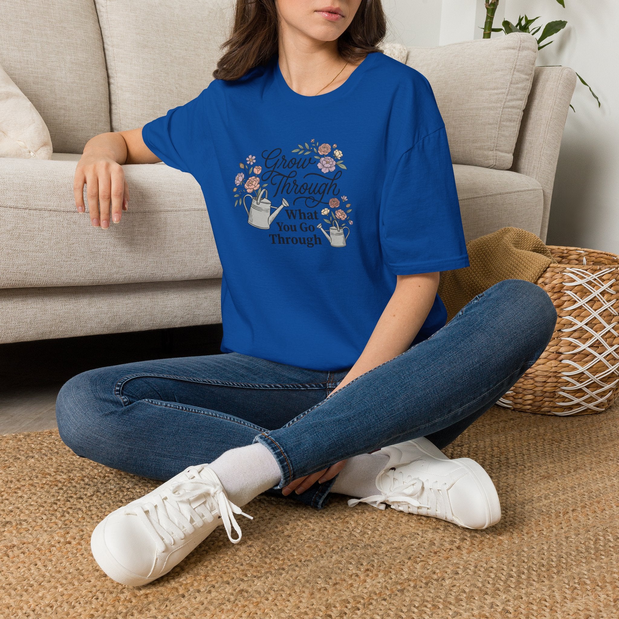 Grow Through What You Go Through Floral T-Shirt