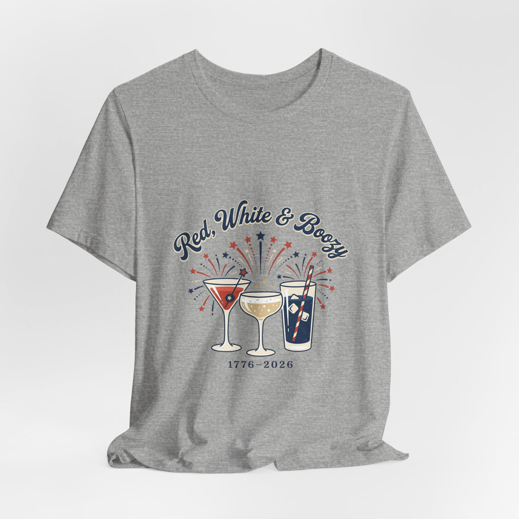 Red, White & Boozy Shirt | Patriotic July 4th, Vintage Americana