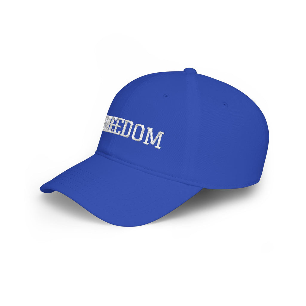 Freedom Embroidered Baseball Cap — Low Profile Patriotic Hat