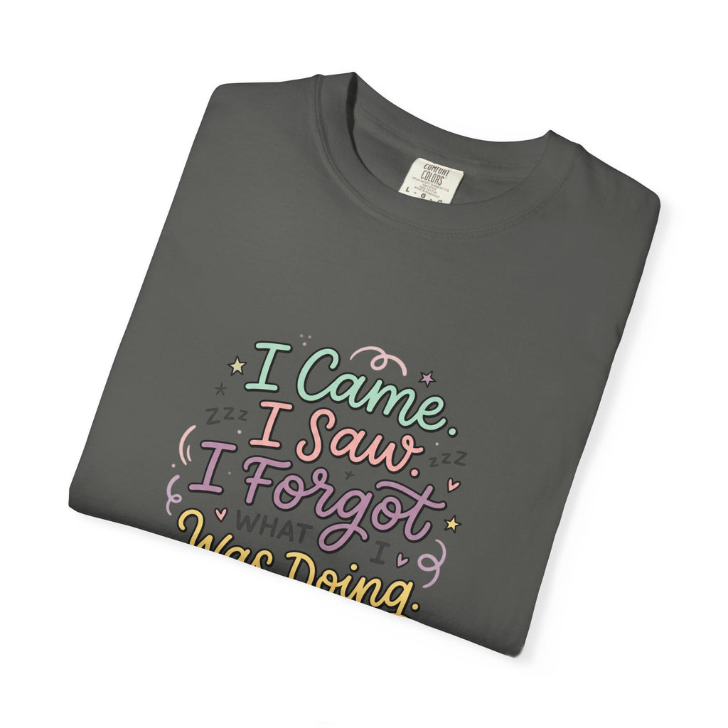 I Came I Saw I Forgot What I Was Doing T-Shirt | Funny Phrase Tee