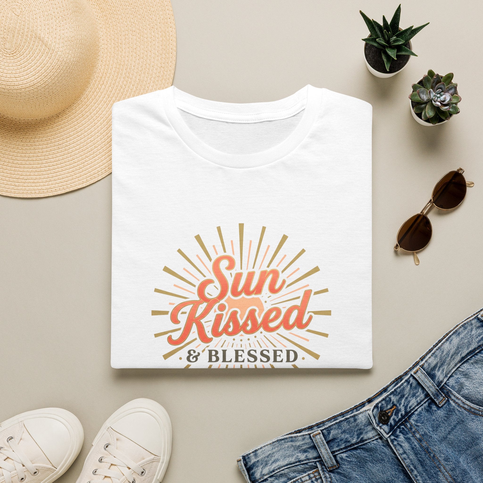 Sun-Kissed & Blessed T-Shirt — Beachy Summer Graphic Tee