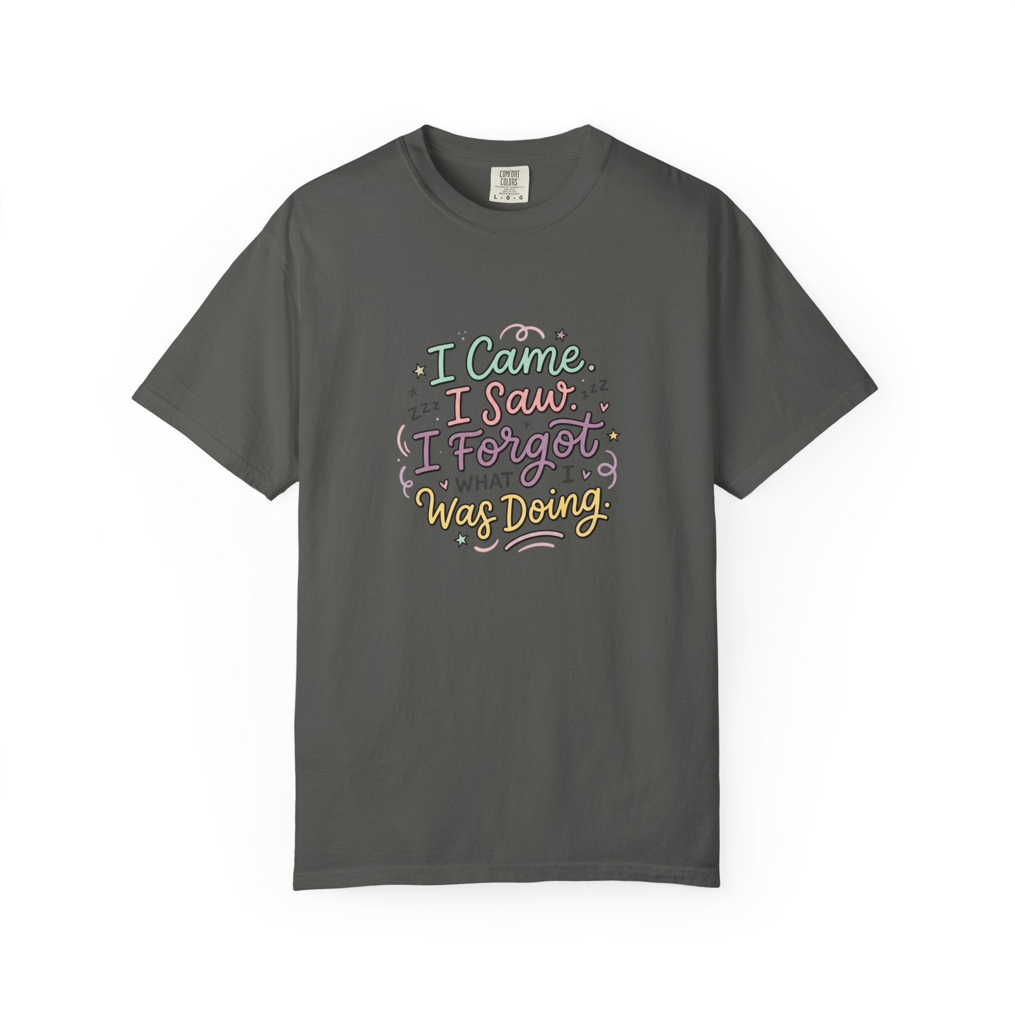 I Came I Saw I Forgot What I Was Doing T-Shirt | Funny Phrase Tee