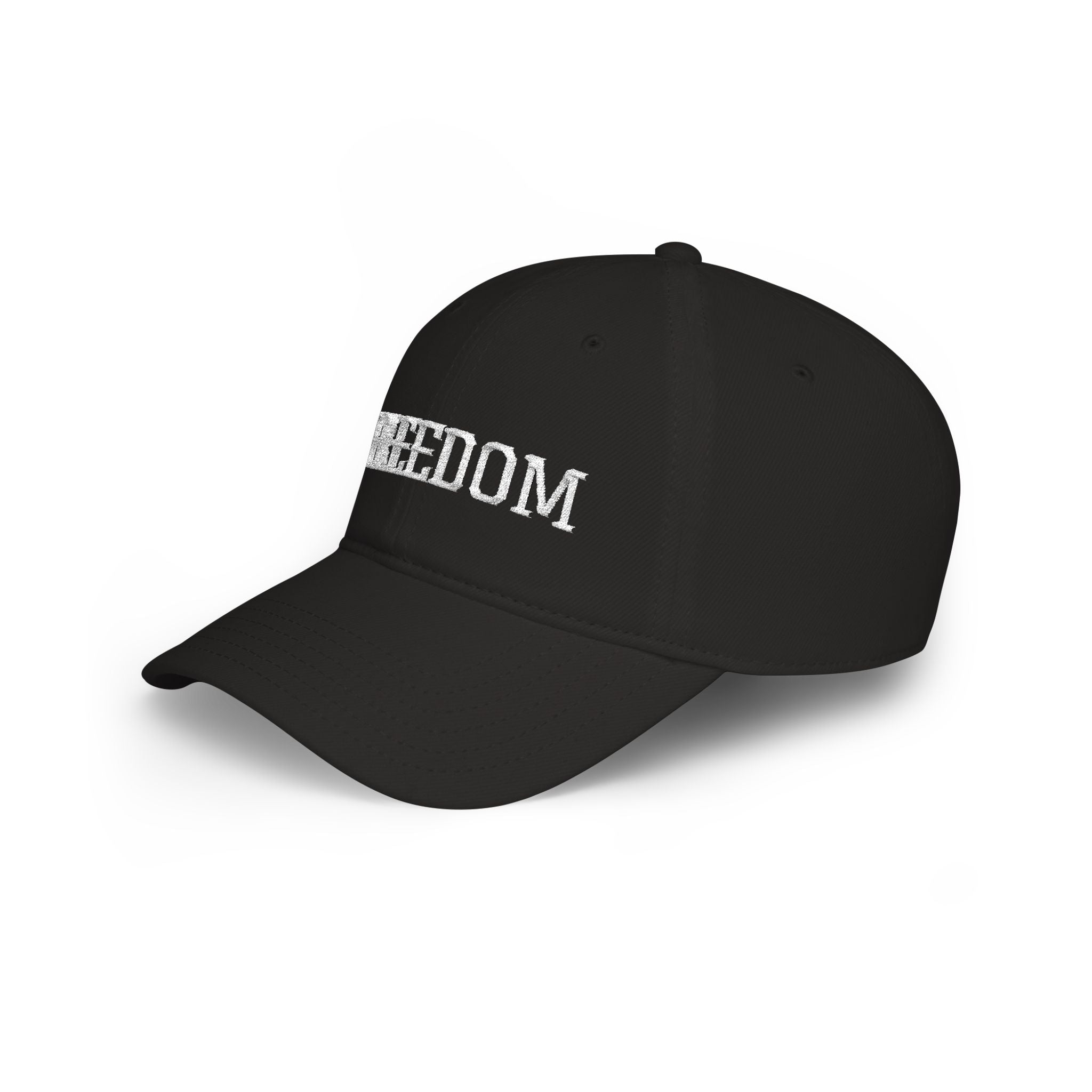 Freedom Embroidered Baseball Cap — Low Profile Patriotic Hat