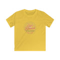 Kids T-Shirt — "Sun Kissed & Blessed" Retro Sunrise Tee