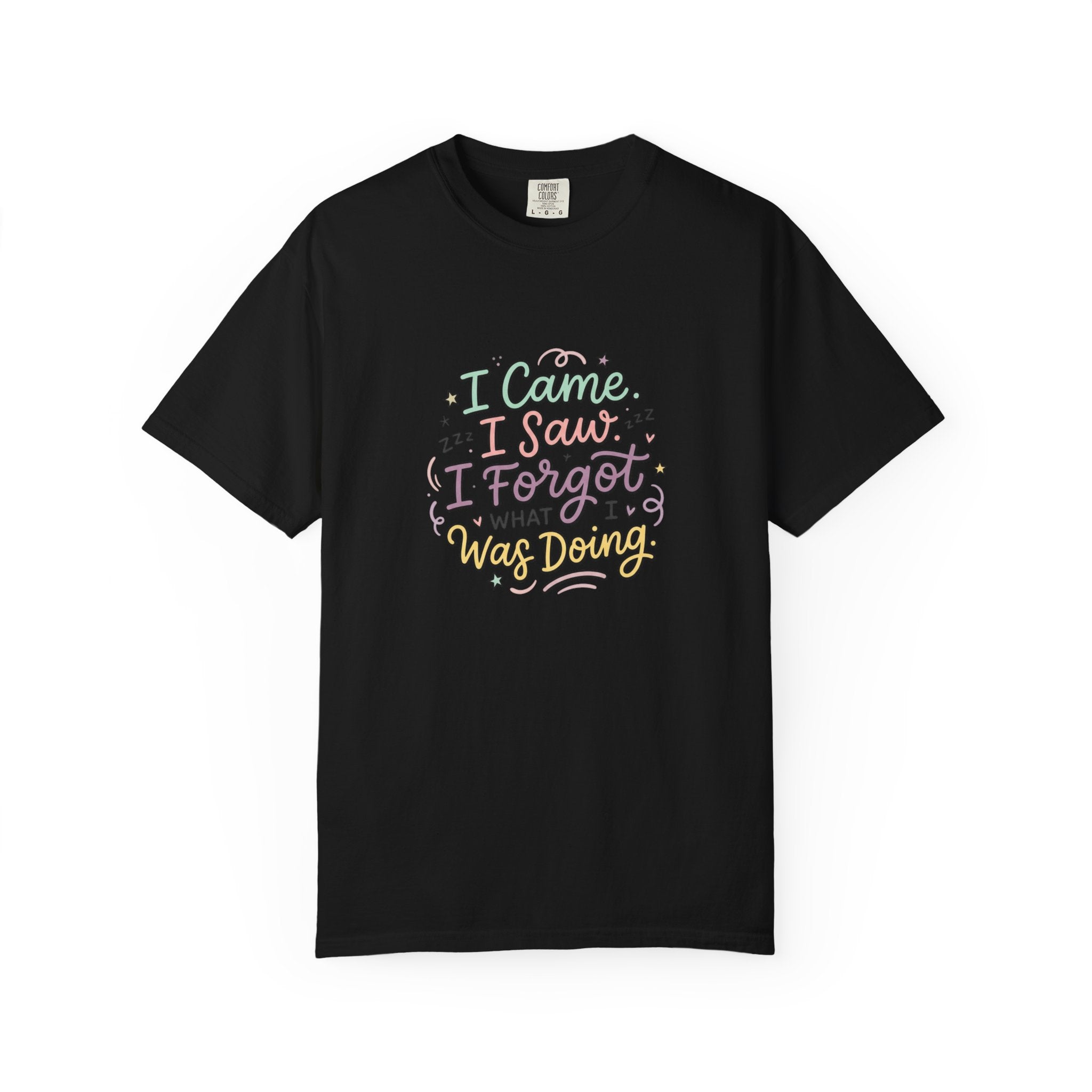I Came I Saw I Forgot What I Was Doing T-Shirt | Funny Phrase Tee