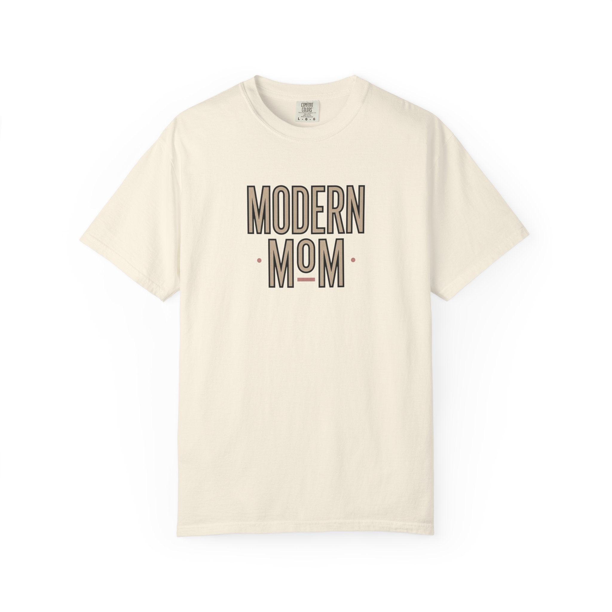 Modern Mom T-Shirt — Retro Block Letter Graphic Tee for Moms, Mother’s Day Gift