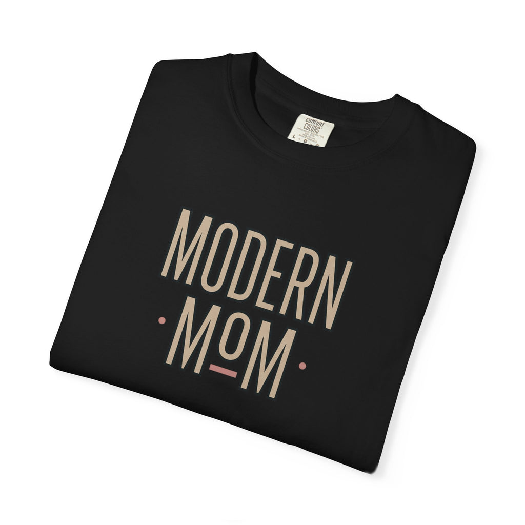 Modern Mom T-Shirt — Retro Block Letter Graphic Tee for Moms, Mother’s Day Gift
