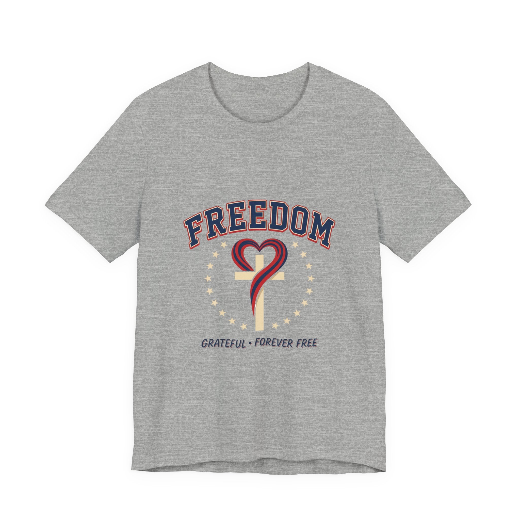 Freedom Heart Tee | faith-based patriotic, vintage Americana July 4th