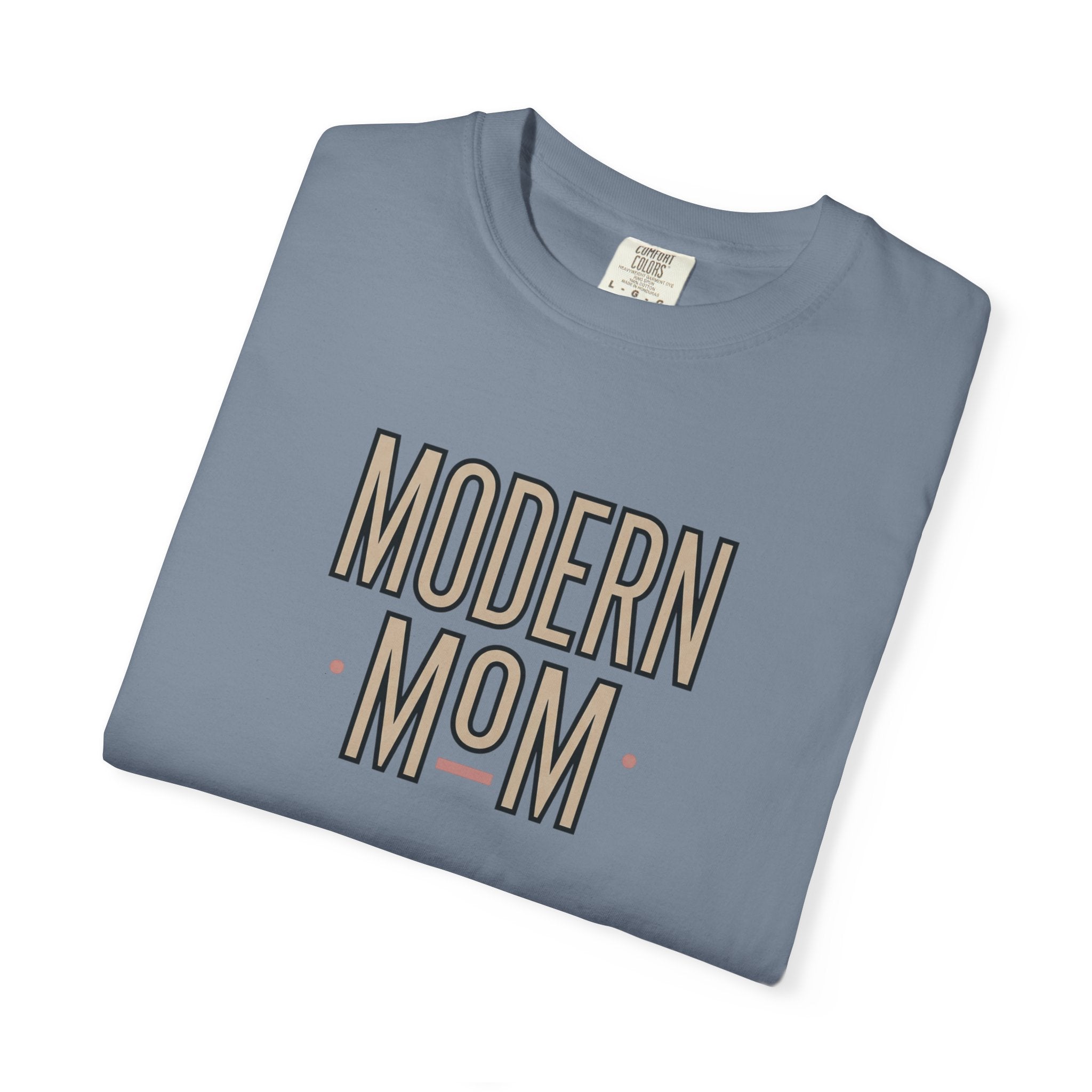 Modern Mom T-Shirt — Retro Block Letter Graphic Tee for Moms, Mother’s Day Gift