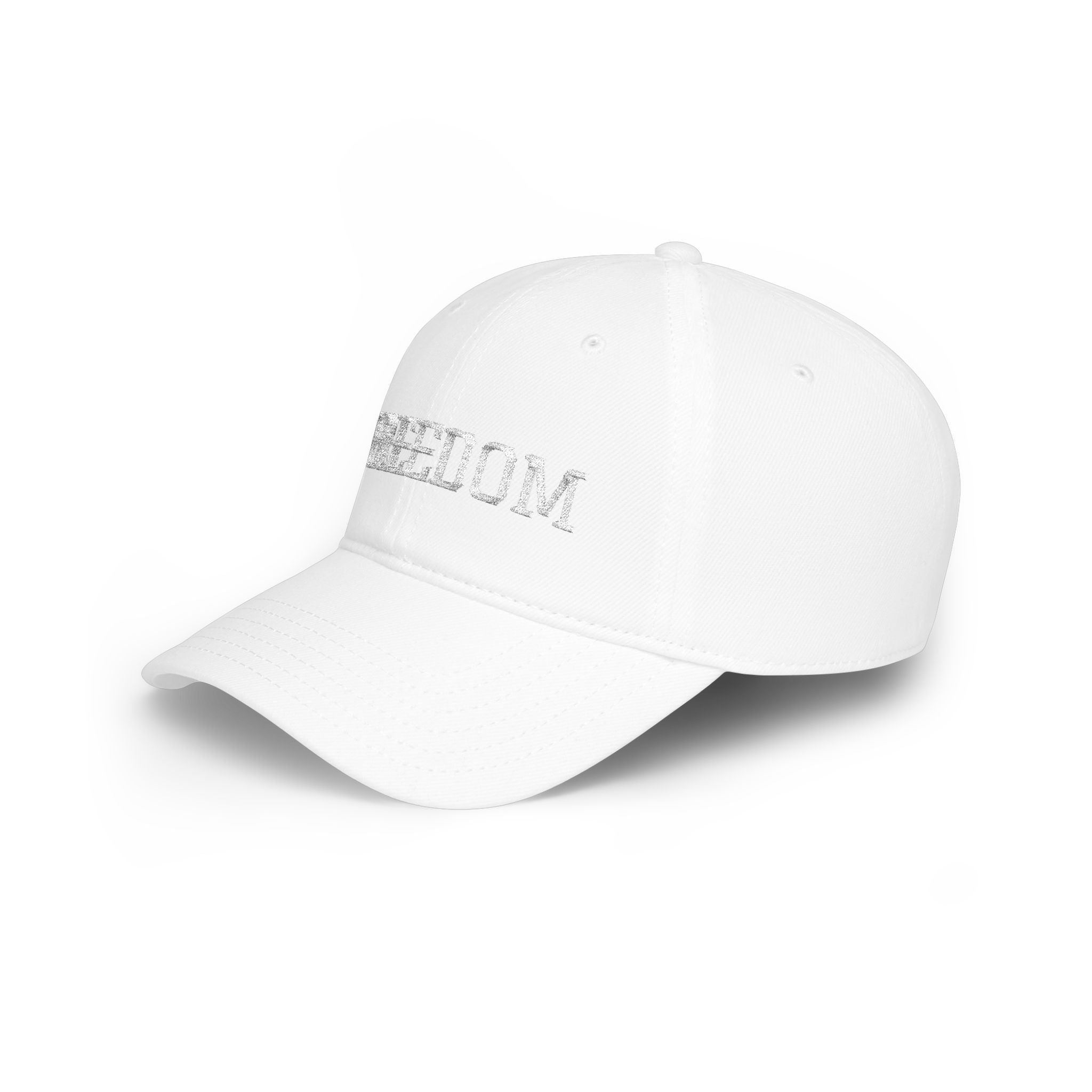 Freedom Embroidered Baseball Cap — Low Profile Patriotic Hat
