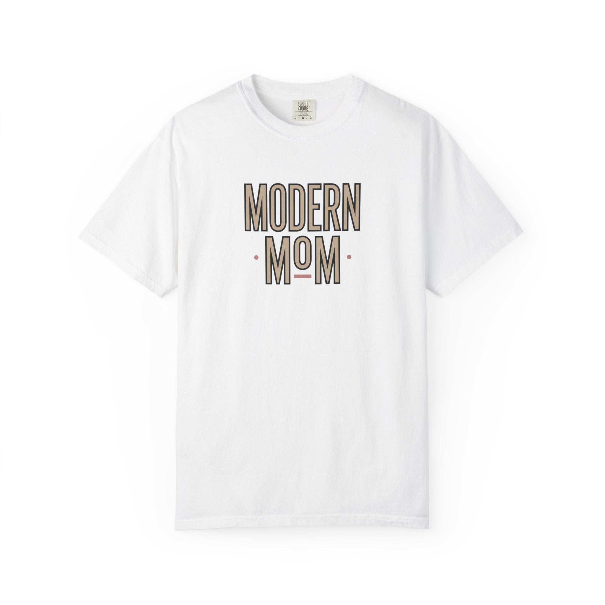 Modern Mom T-Shirt — Retro Block Letter Graphic Tee for Moms, Mother’s Day Gift