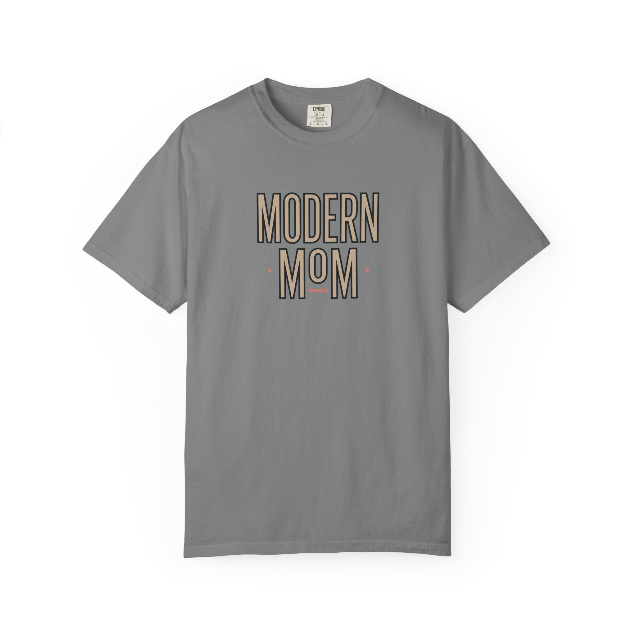 Modern Mom T-Shirt — Retro Block Letter Graphic Tee for Moms, Mother’s Day Gift