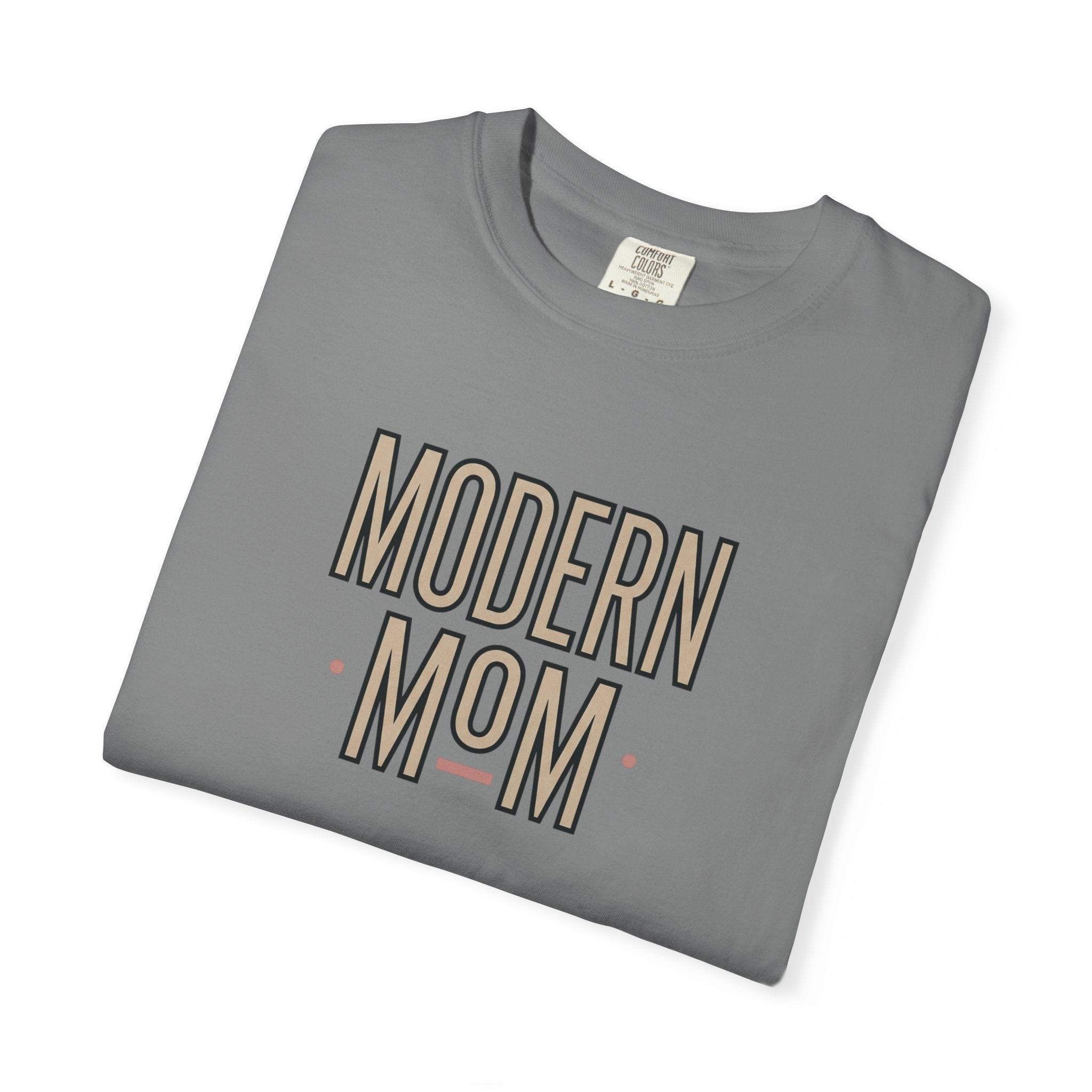 Modern Mom T-Shirt — Retro Block Letter Graphic Tee for Moms, Mother’s Day Gift