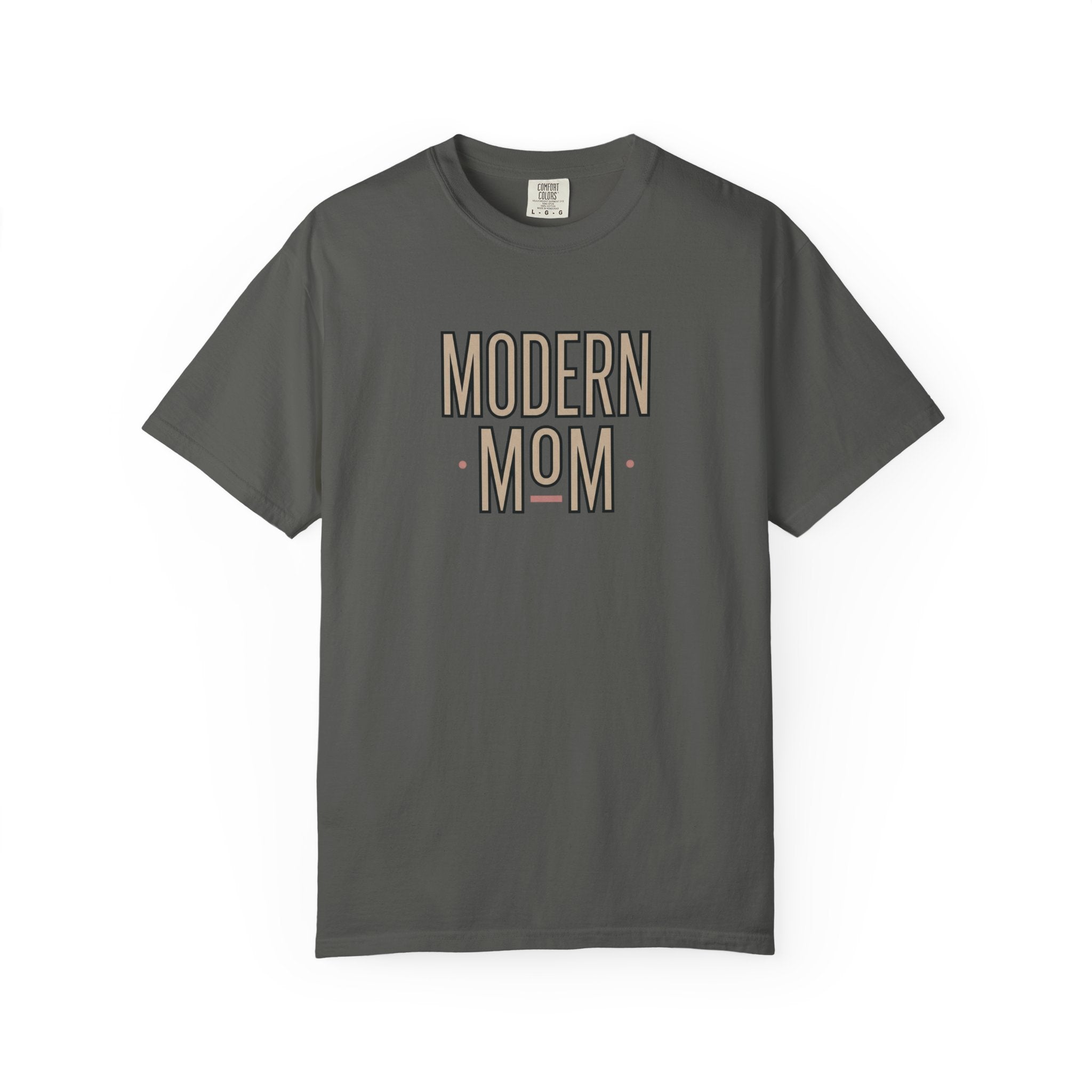 Modern Mom T-Shirt — Retro Block Letter Graphic Tee for Moms, Mother’s Day Gift