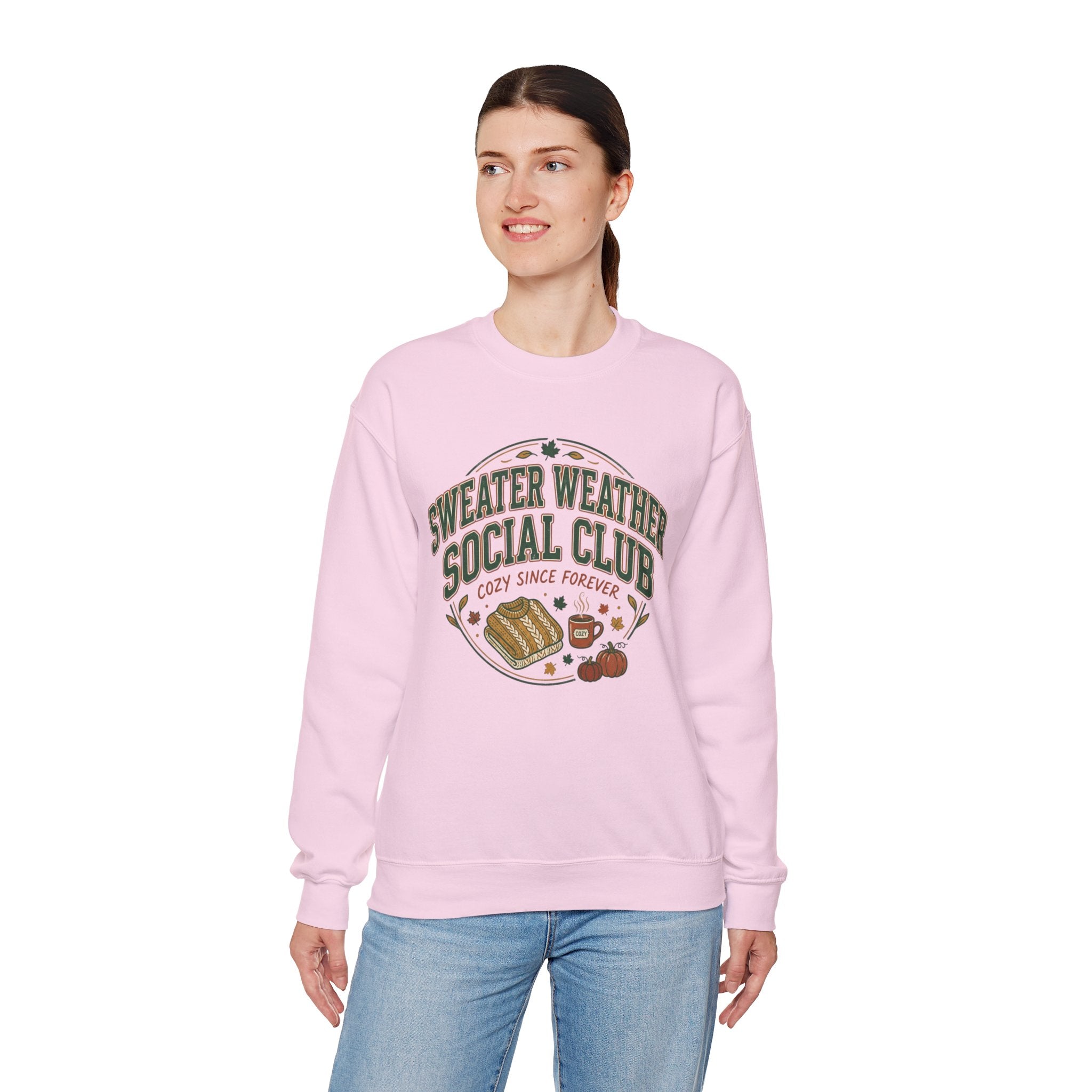 Sweater Weather Social Club Sweatshirt — Cozy Fall Crewneck