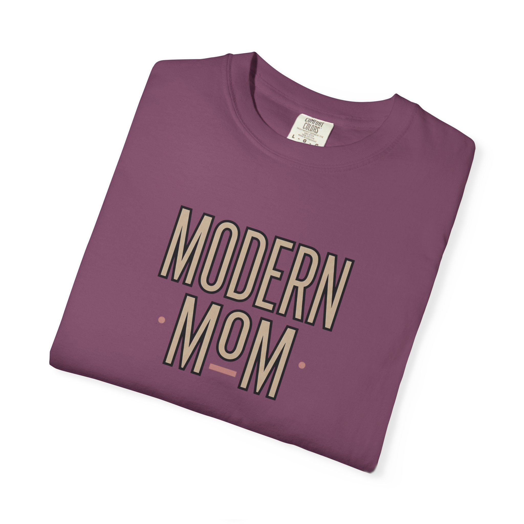 Modern Mom T-Shirt — Retro Block Letter Graphic Tee for Moms, Mother’s Day Gift