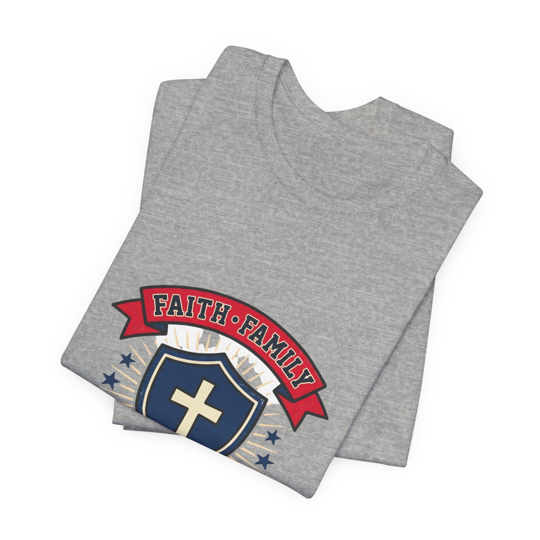 Faith Family Freedom Tee | Faith-based Patriotic, Vintage Americana July 4th