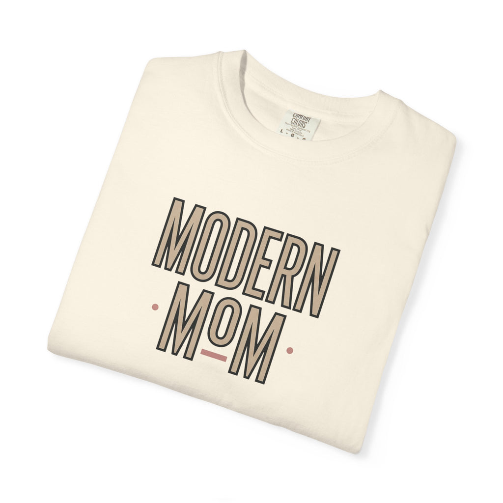 Modern Mom T-Shirt — Retro Block Letter Graphic Tee for Moms, Mother’s Day Gift