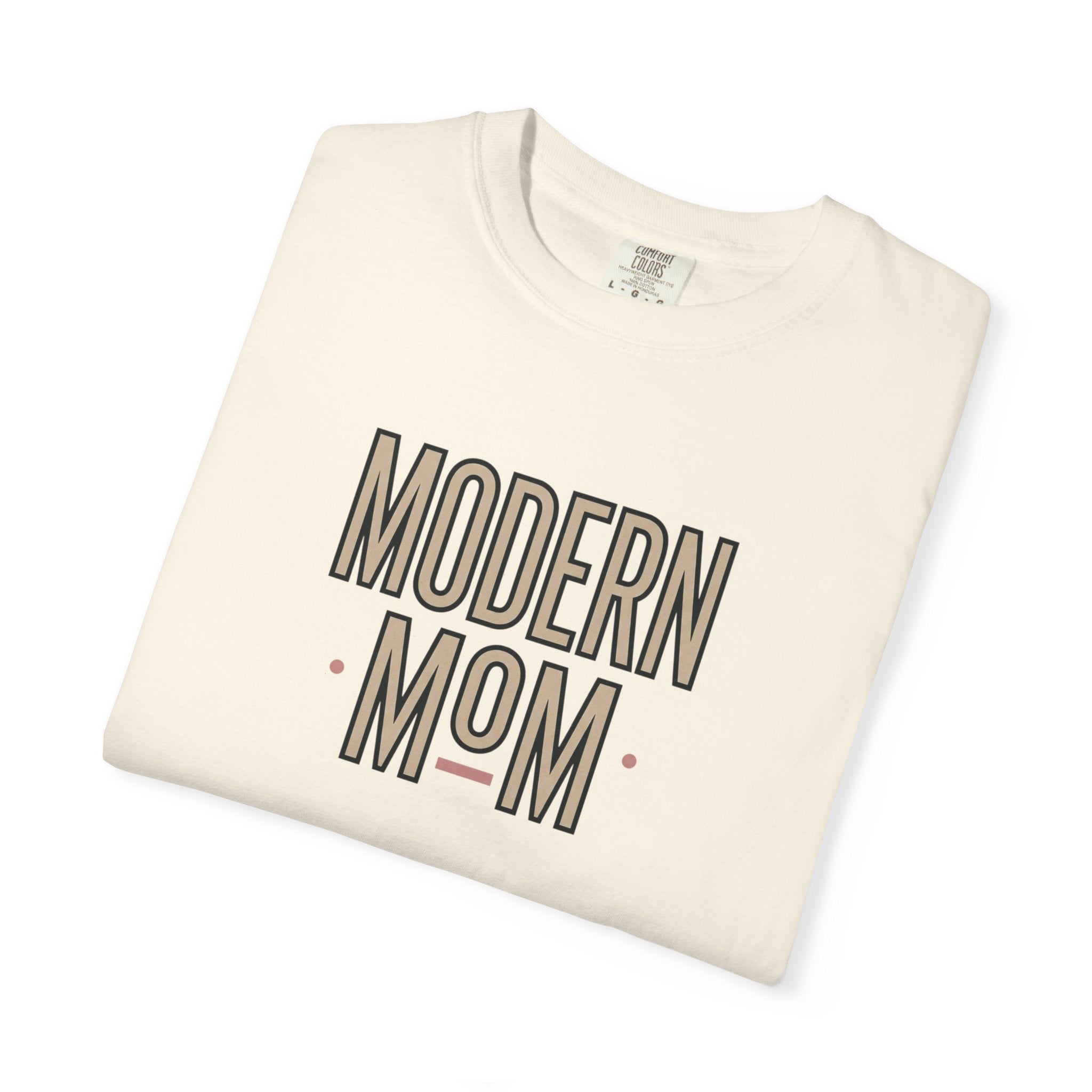 Modern Mom T-Shirt — Retro Block Letter Graphic Tee for Moms, Mother’s Day Gift