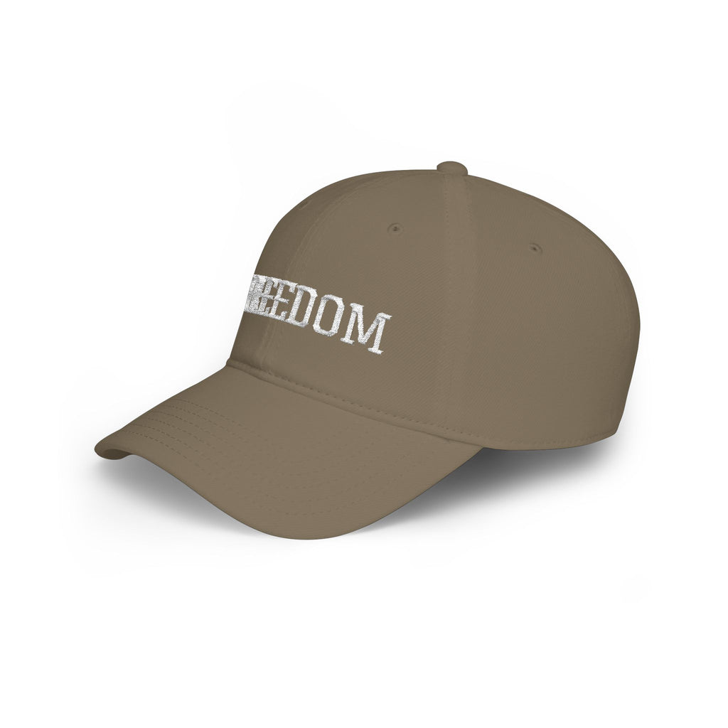 Freedom Embroidered Baseball Cap — Low Profile Patriotic Hat