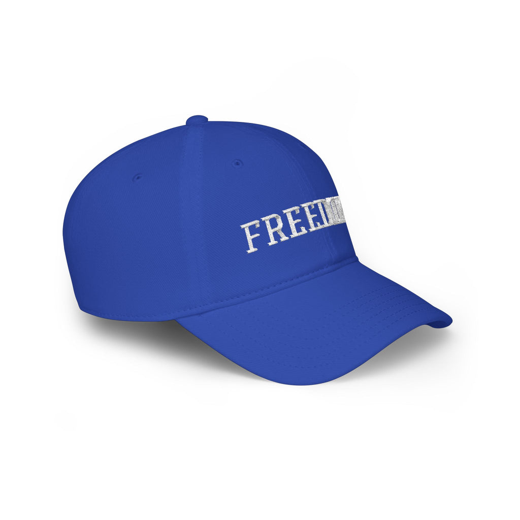 Freedom Embroidered Baseball Cap — Low Profile Patriotic Hat