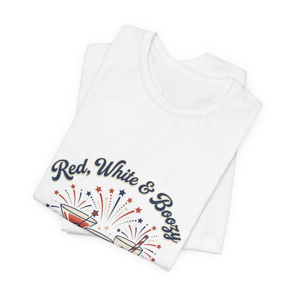Red, White & Boozy Shirt | Patriotic July 4th, Vintage Americana