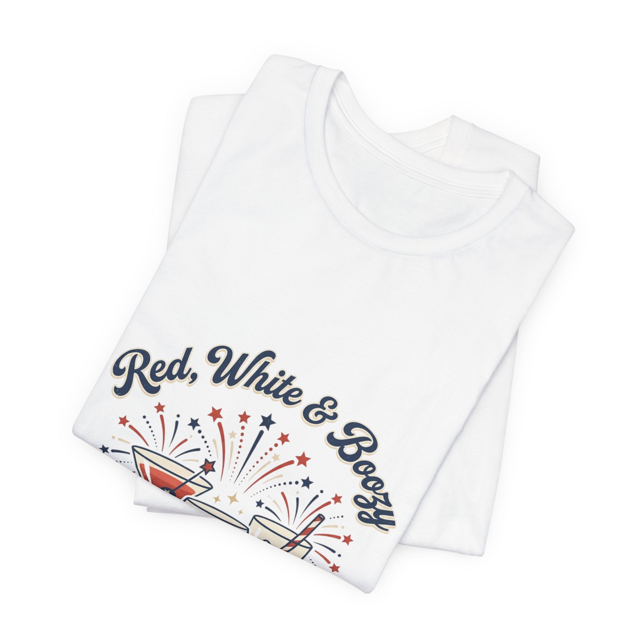 Red, White & Boozy Shirt | Patriotic July 4th, Vintage Americana