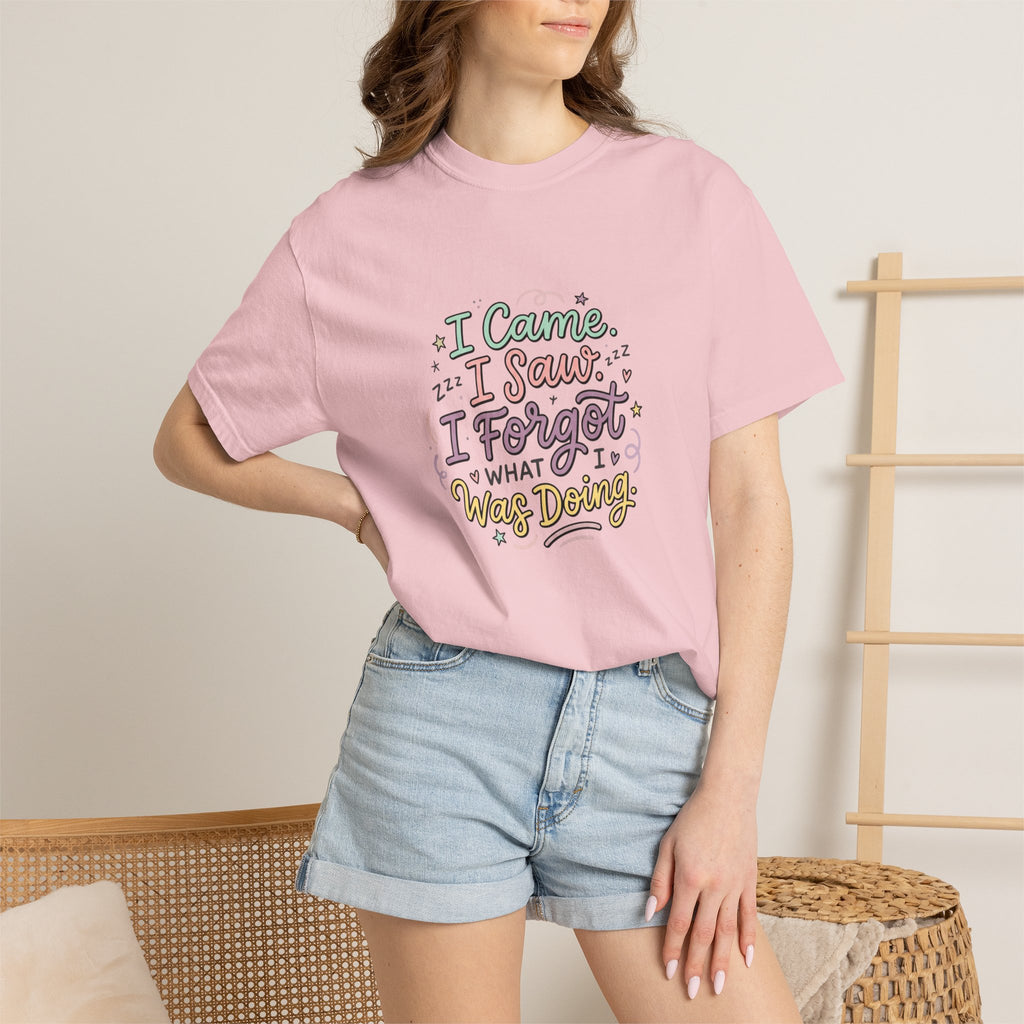 I Came I Saw I Forgot What I Was Doing T-Shirt | Funny Phrase Tee