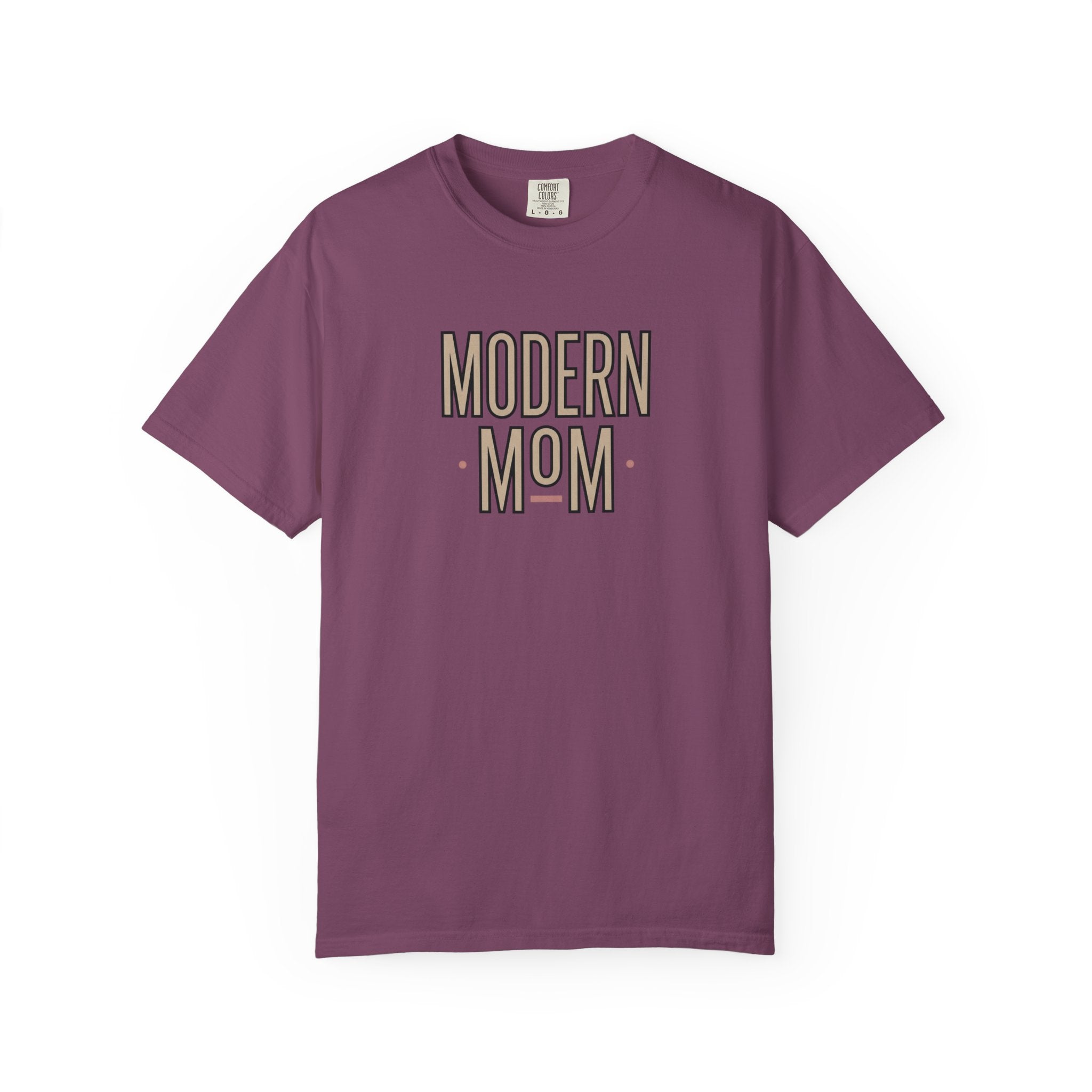 Modern Mom T-Shirt — Retro Block Letter Graphic Tee for Moms, Mother’s Day Gift