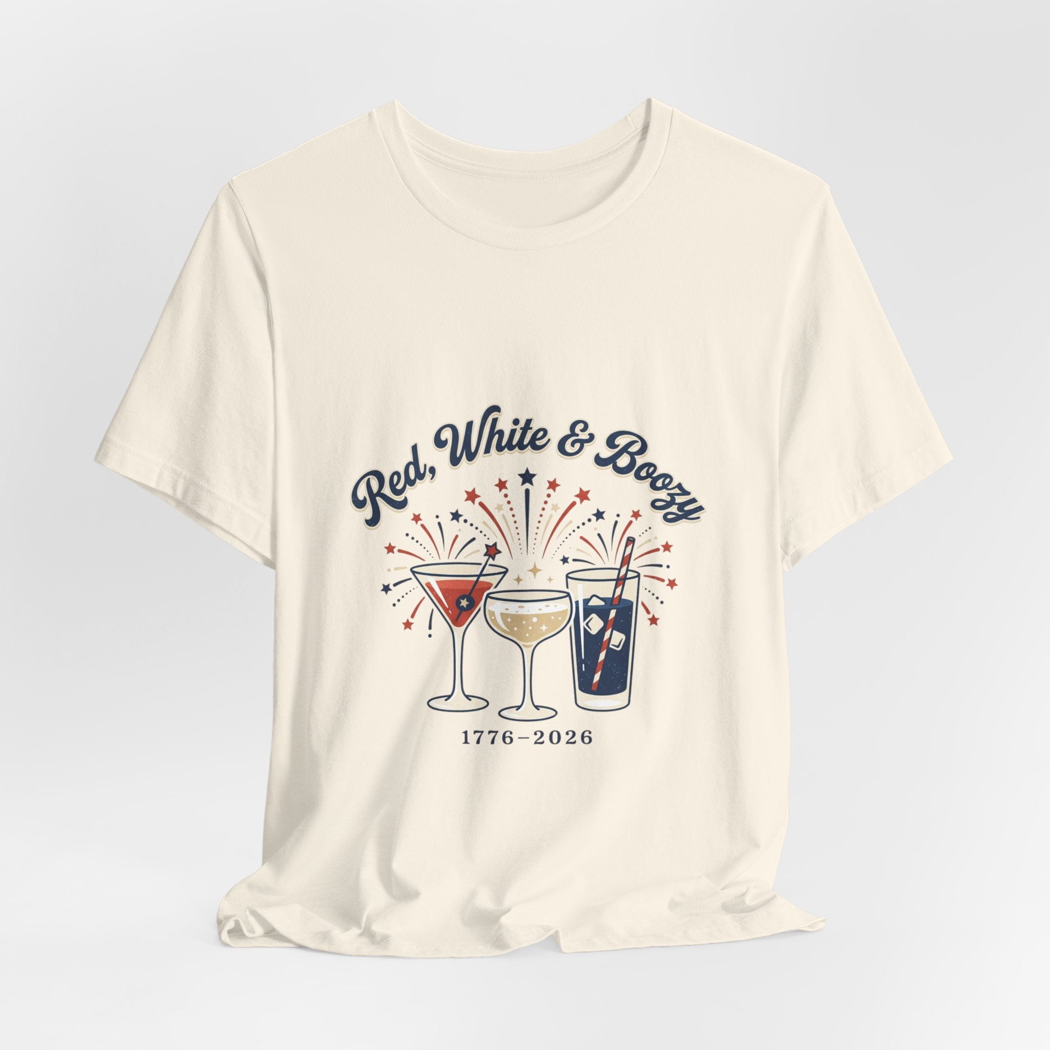 Red, White & Boozy Shirt | Patriotic July 4th, Vintage Americana