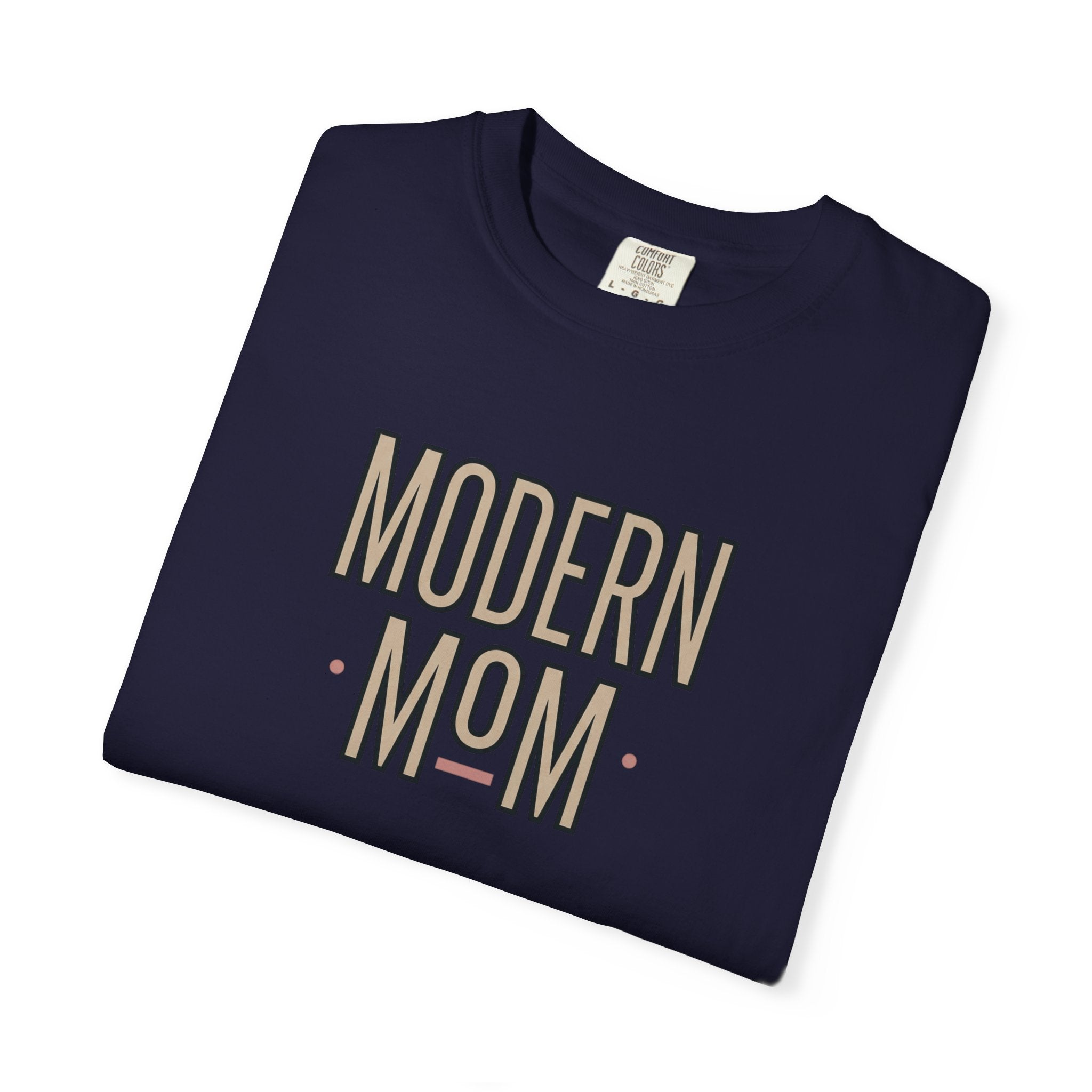 Modern Mom T-Shirt — Retro Block Letter Graphic Tee for Moms, Mother’s Day Gift
