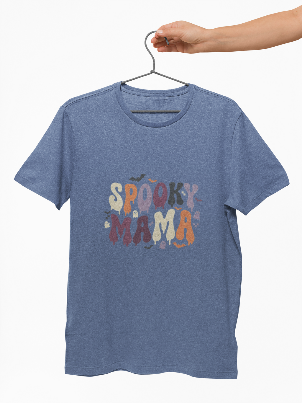 Spooky Mama T‑Shirt — Retro Halloween Graphic Tee for Moms
