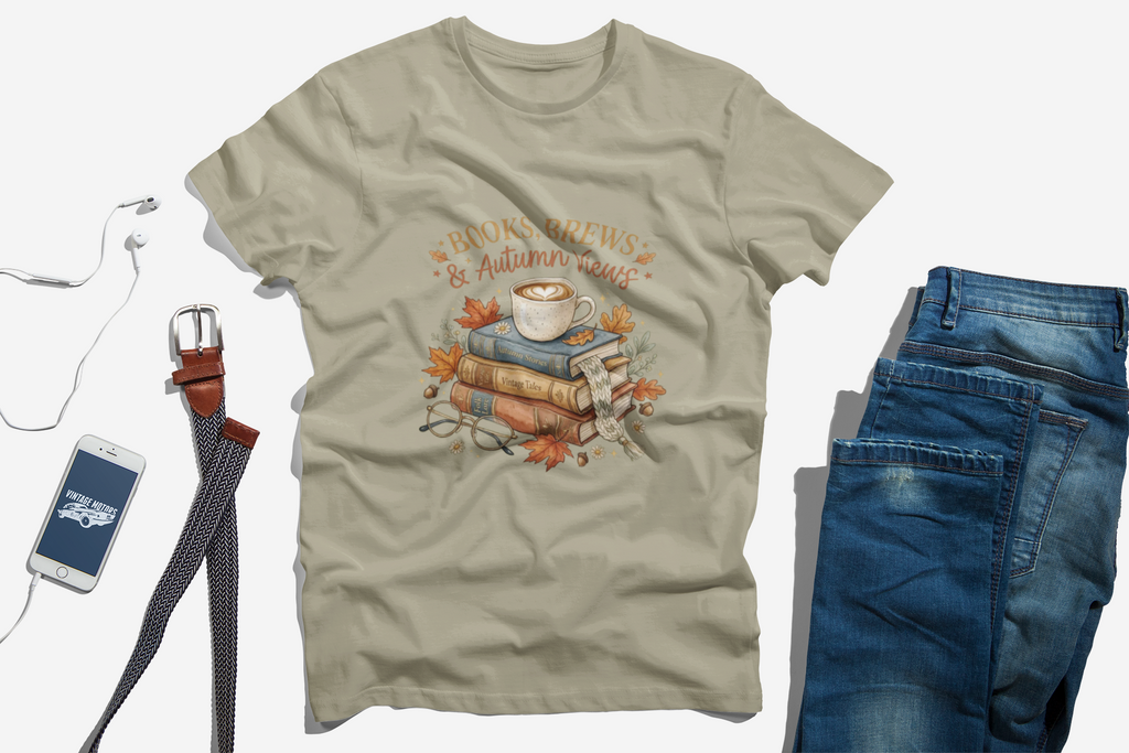 Books, Brews & Autumn Views T-Shirt