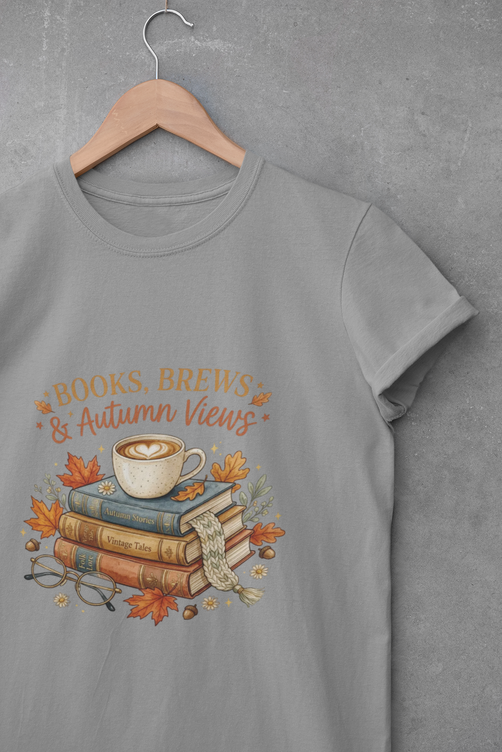 Books, Brews & Autumn Views T-Shirt