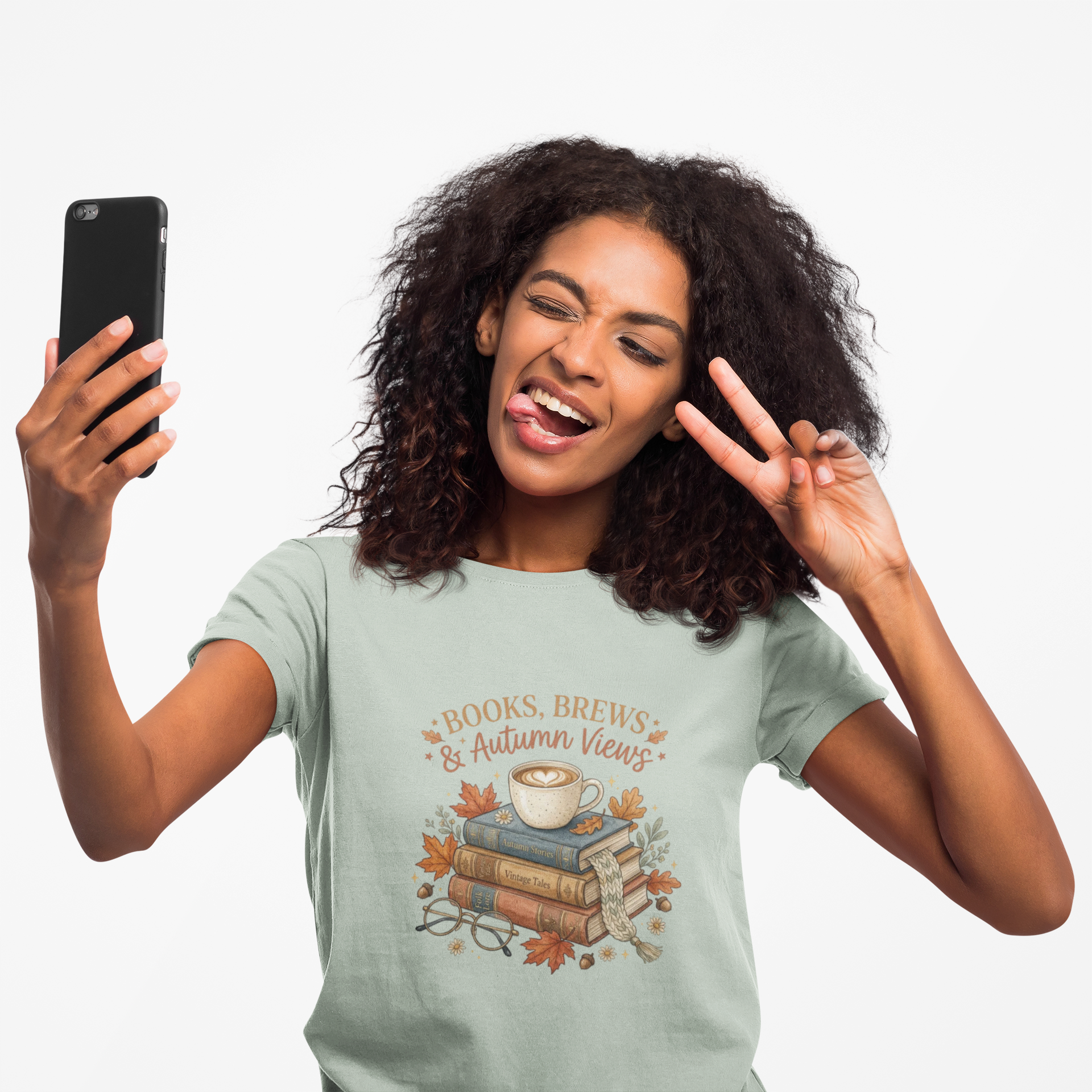 Books, Brews & Autumn Views T-Shirt