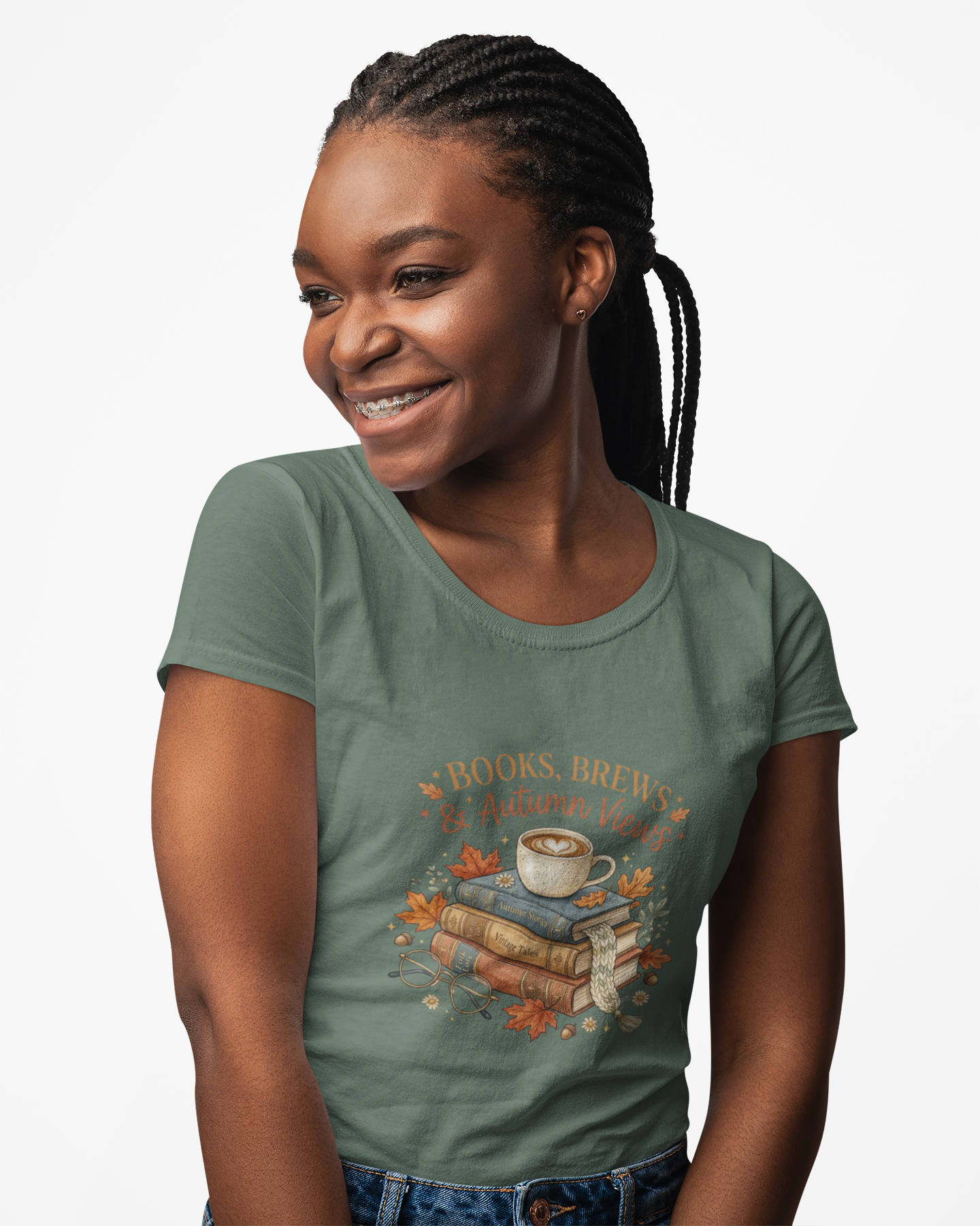 Books, Brews & Autumn Views T-Shirt